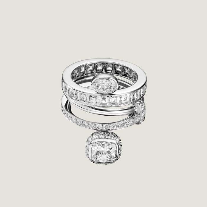 Sans Coloris Hermes Grand Jeté Wedding Band
