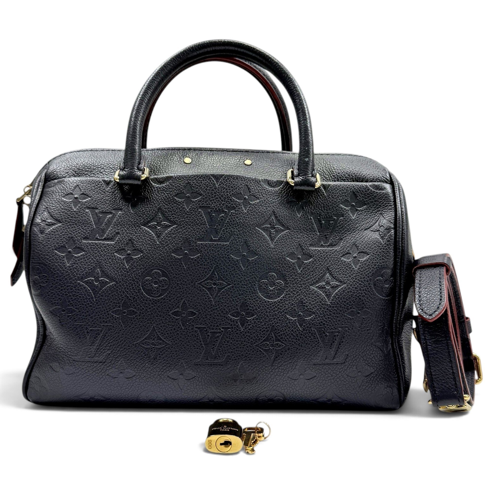 Speedy leather handbag