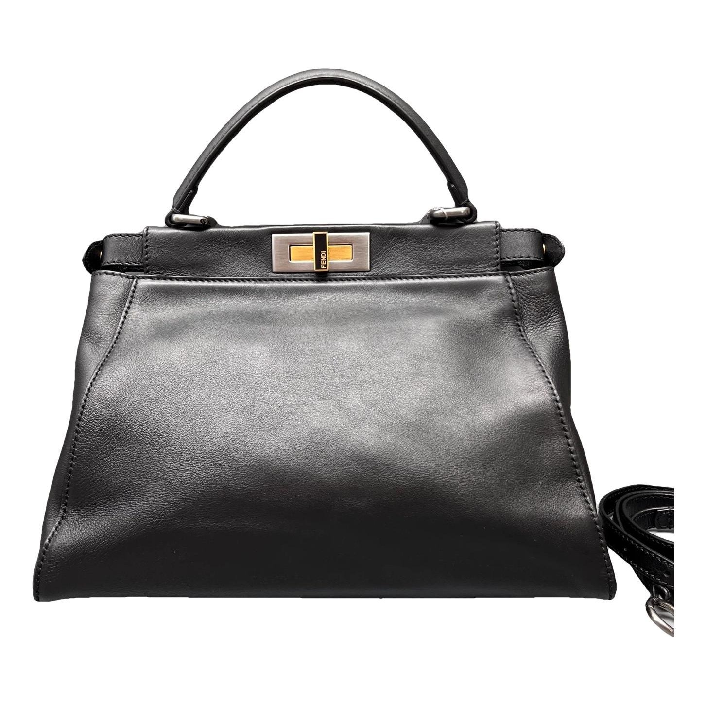 Peekaboo leather handbag