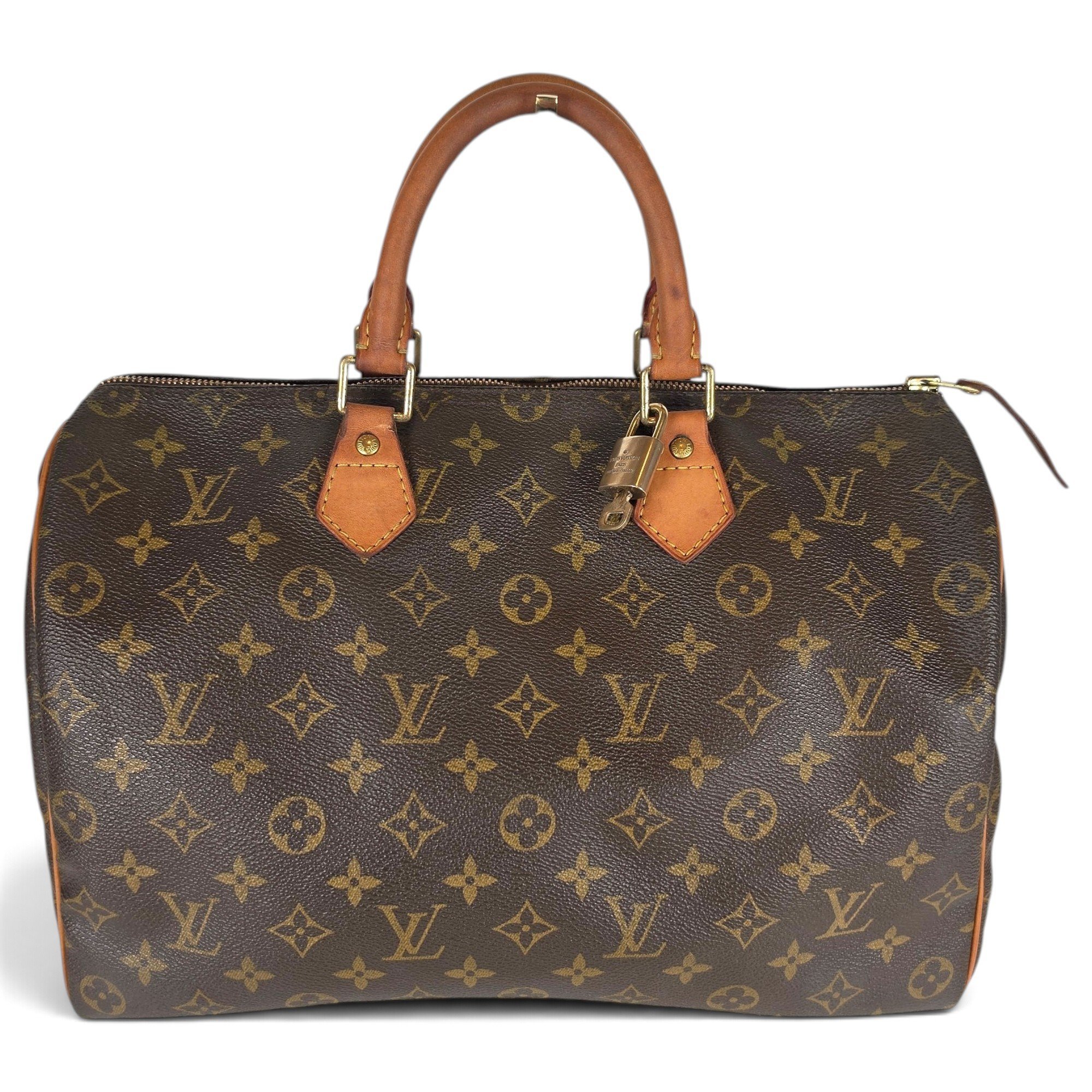 Speedy leather handbag