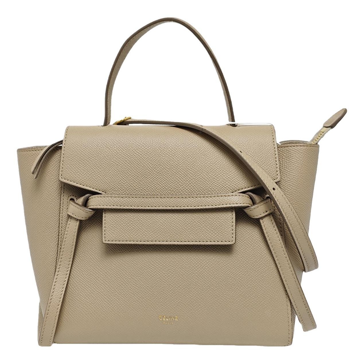 Belt leather handbag