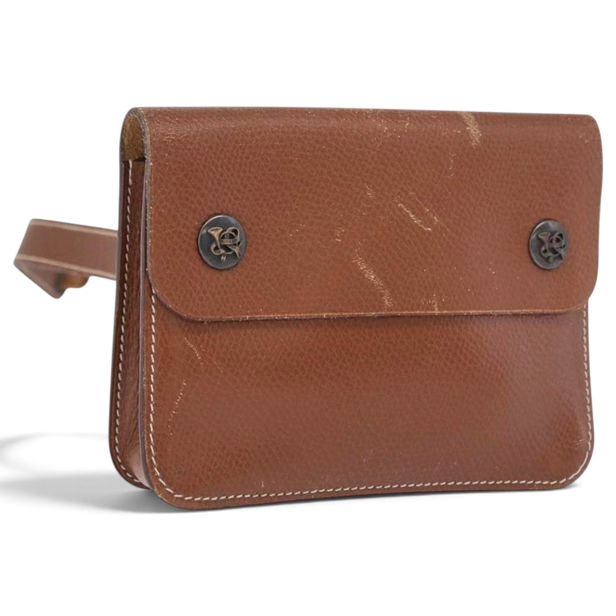 H leather handbag