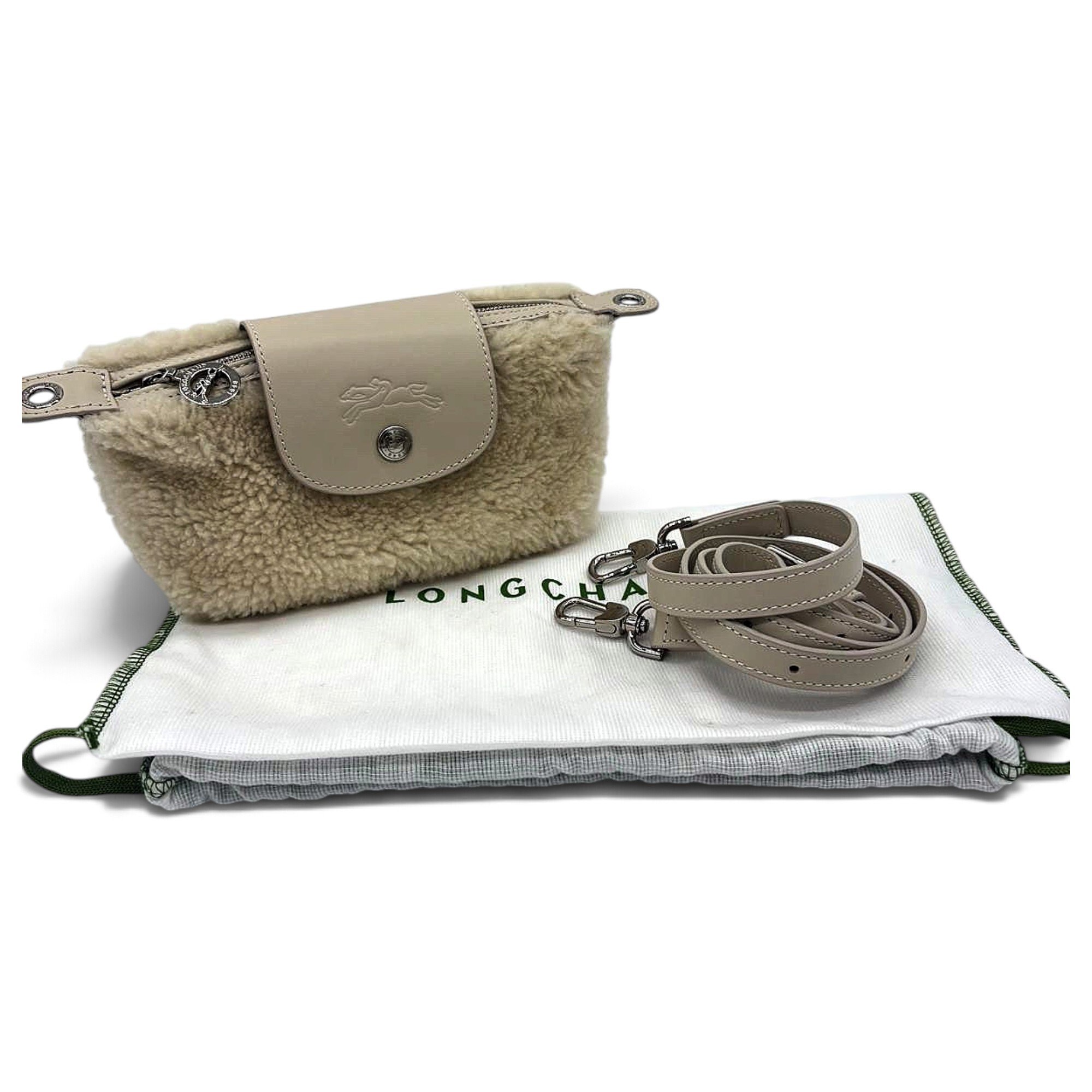 Longchamp Pliage wool handbag