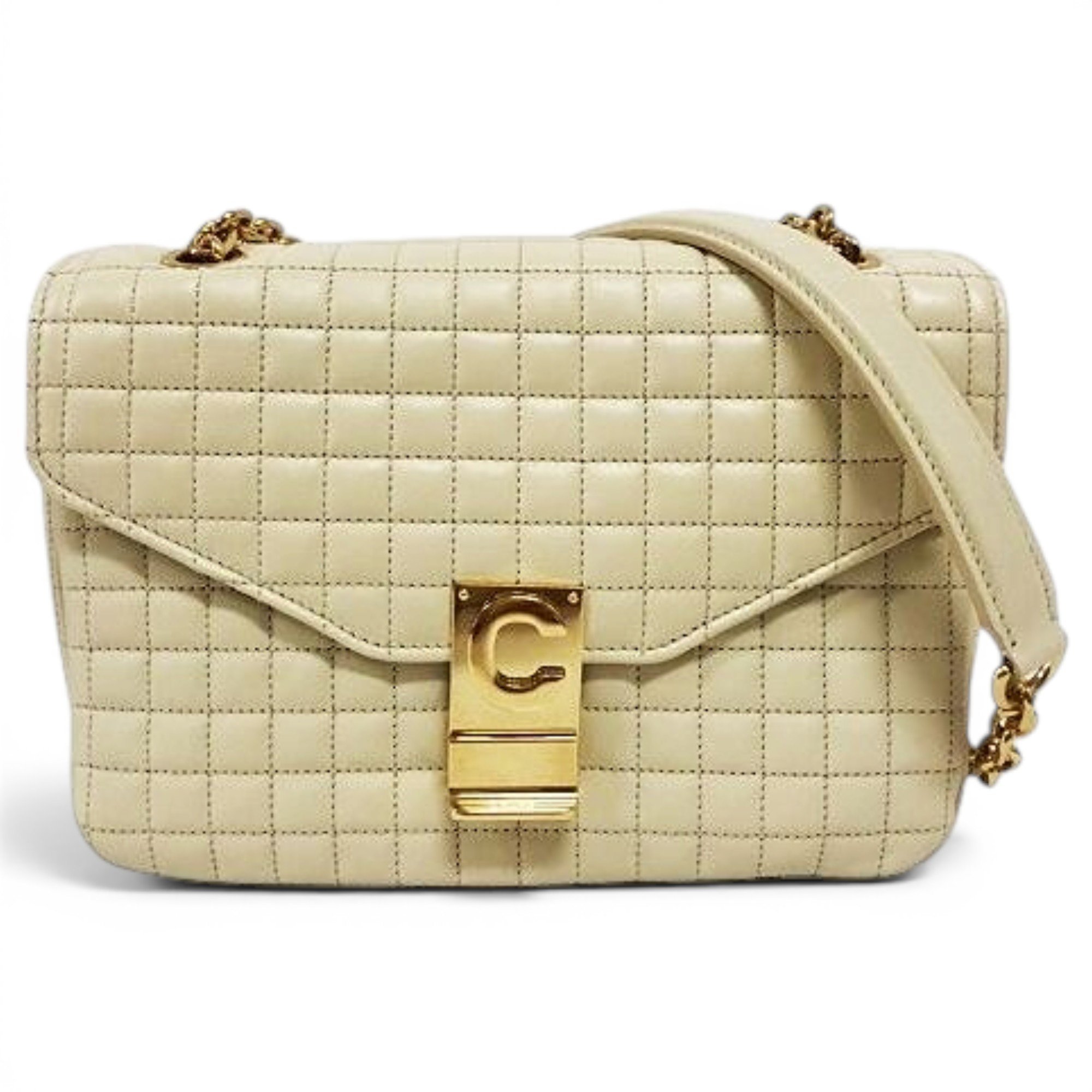 Pocket pony-style calfskin handbag