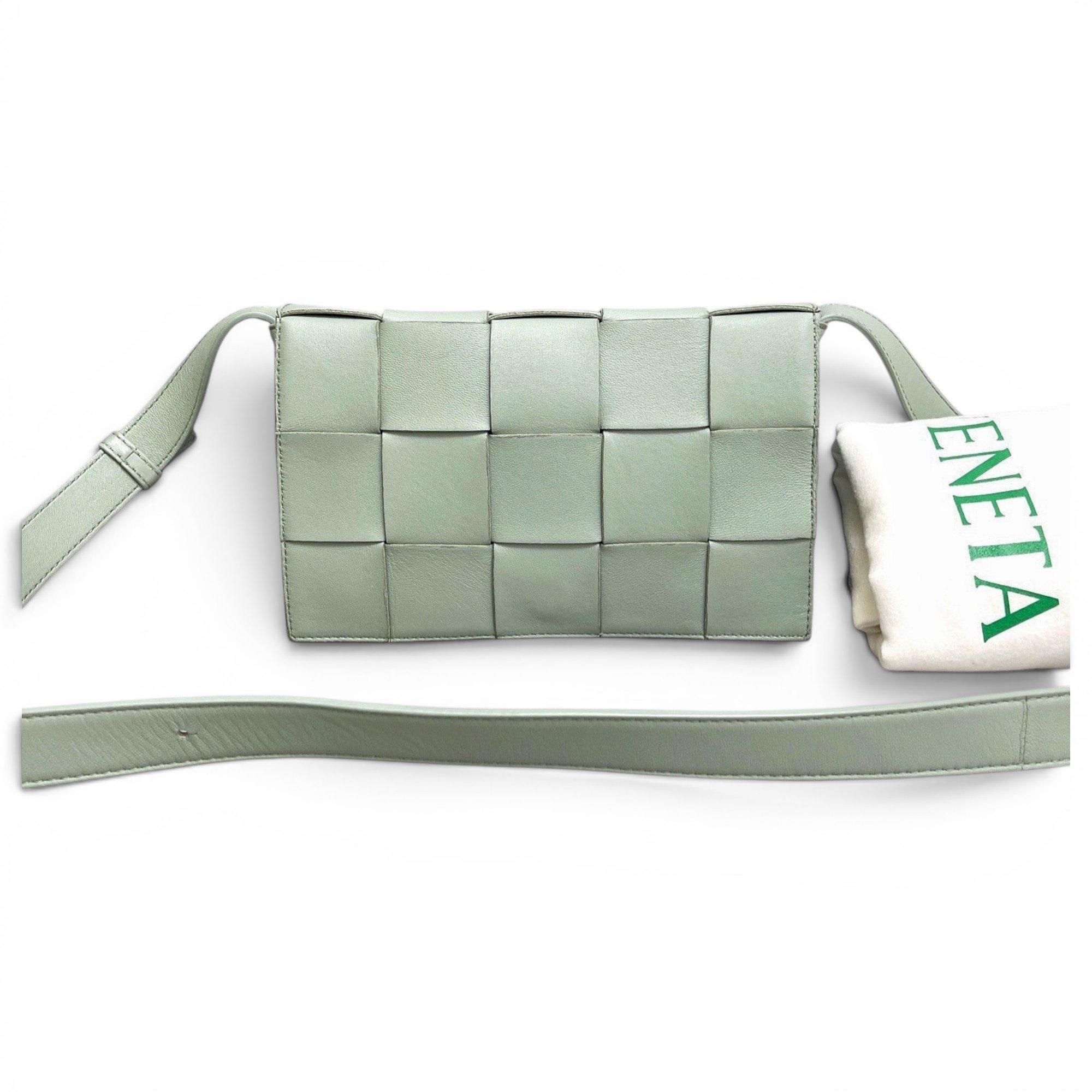 Cassette leather crossbody bag