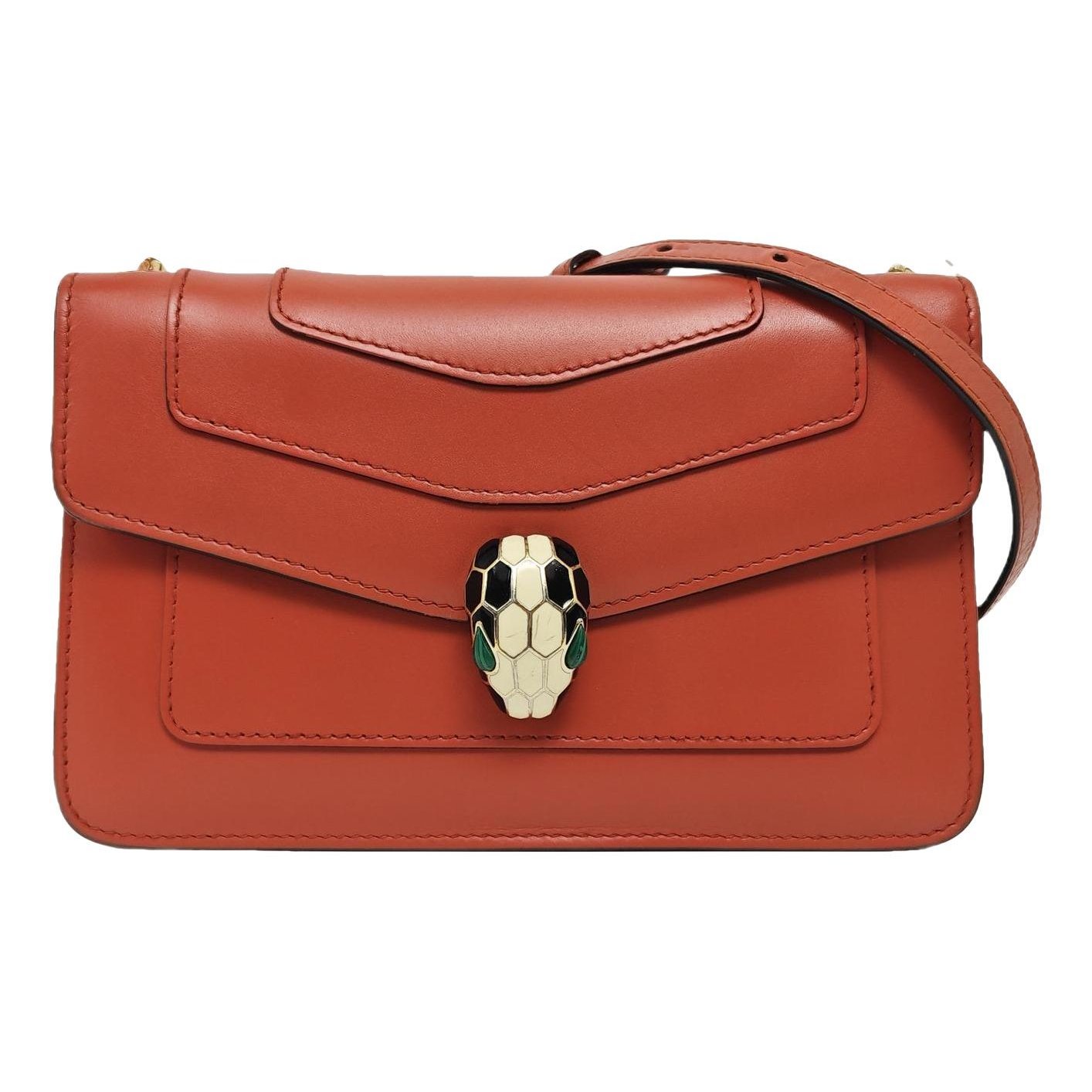 Serpenti leather handbag