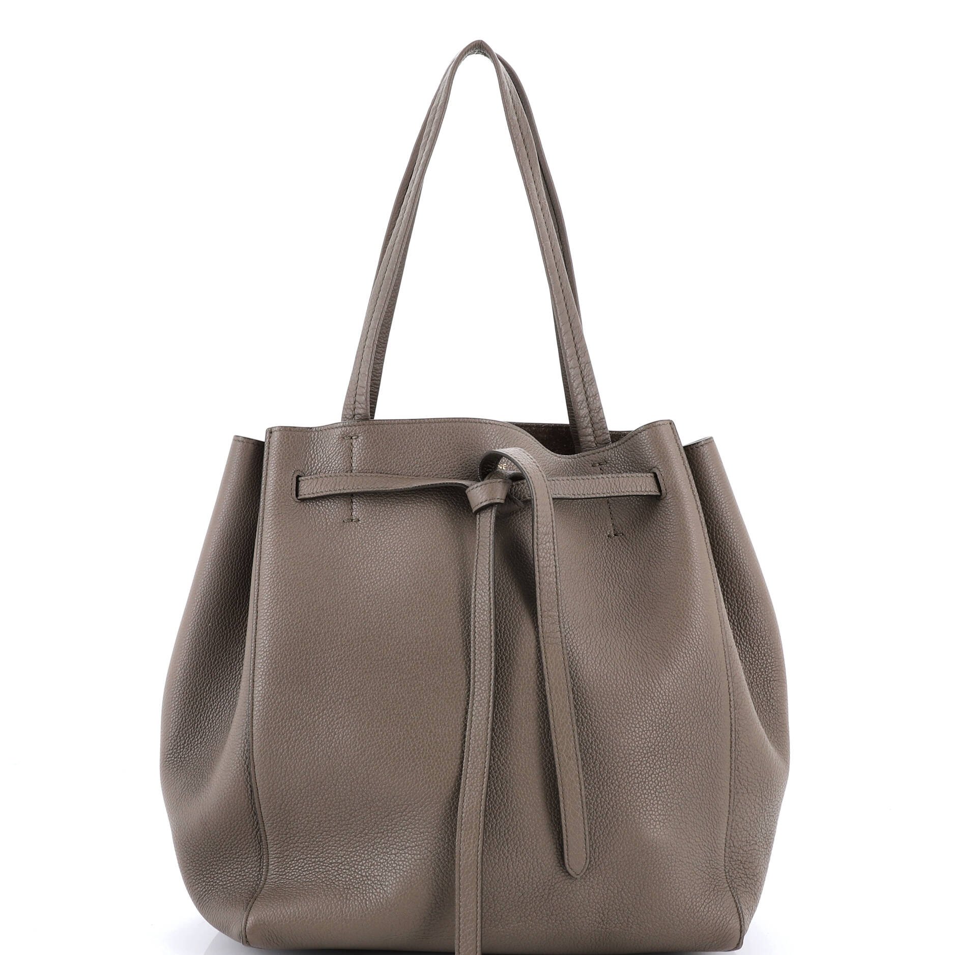 Celine Phantom Tie Cabas Tote Leather Medium