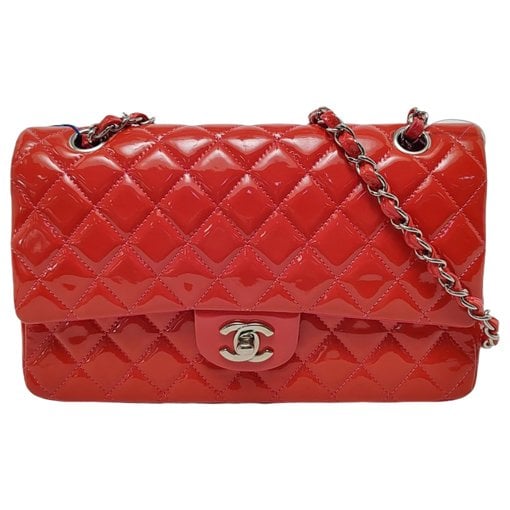 Patent leather handbag