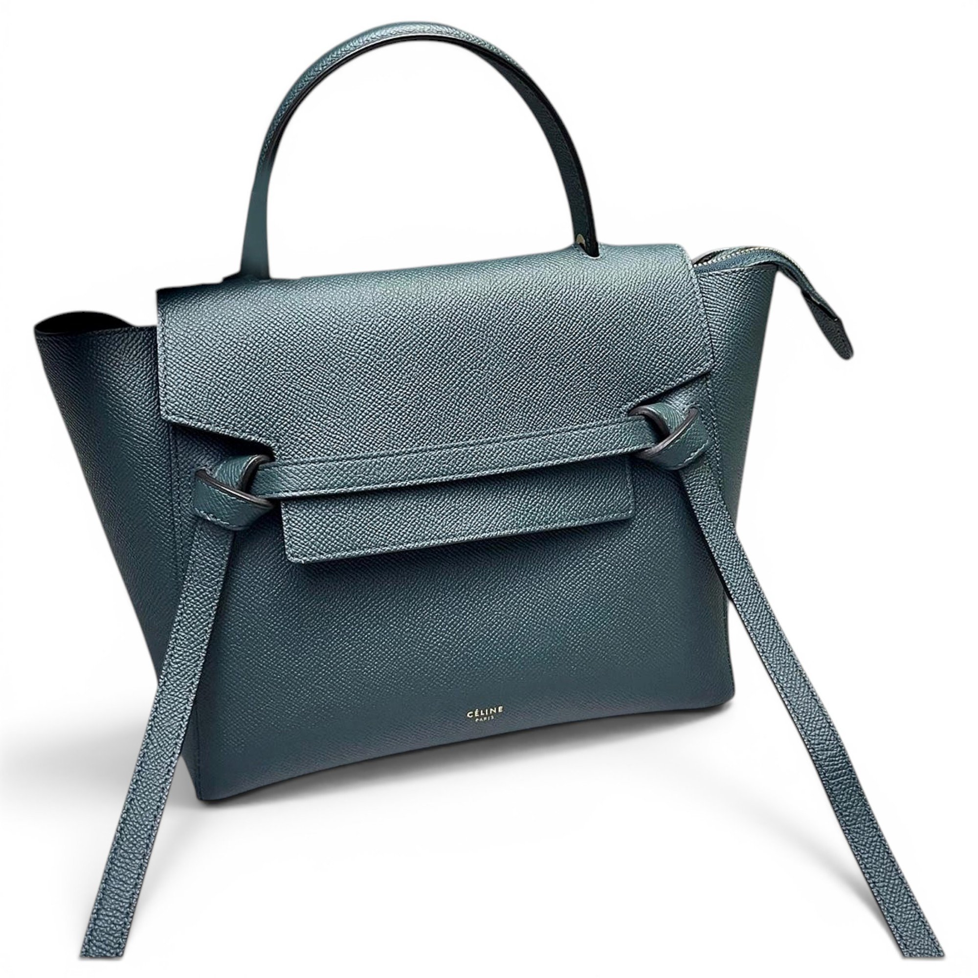Belt leather handbag