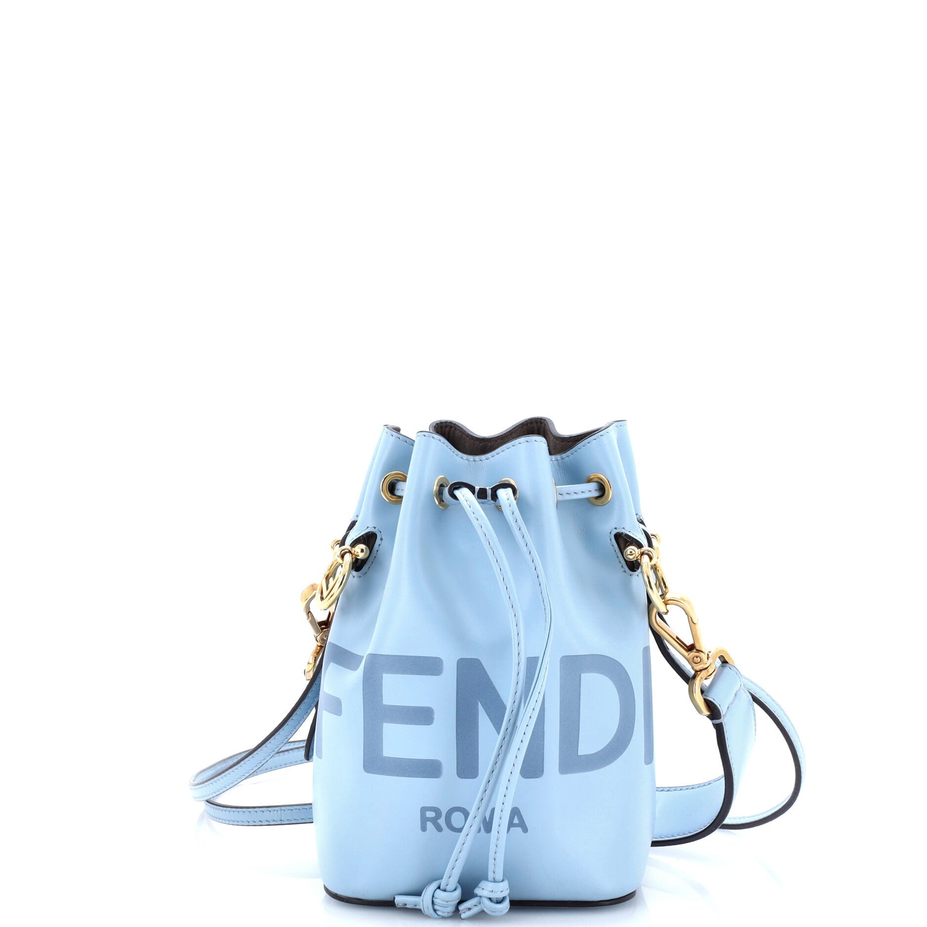 Logo Mon Tresor Bucket Bag Leather Mini