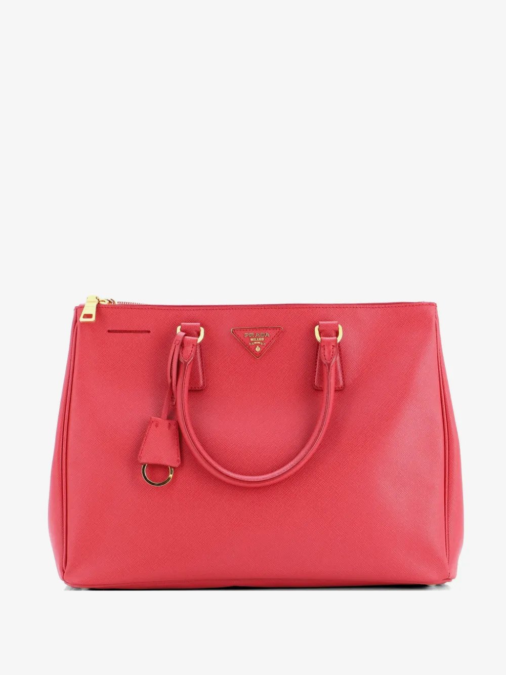 Double Zip Lux Saffiano Leather Large tote bag