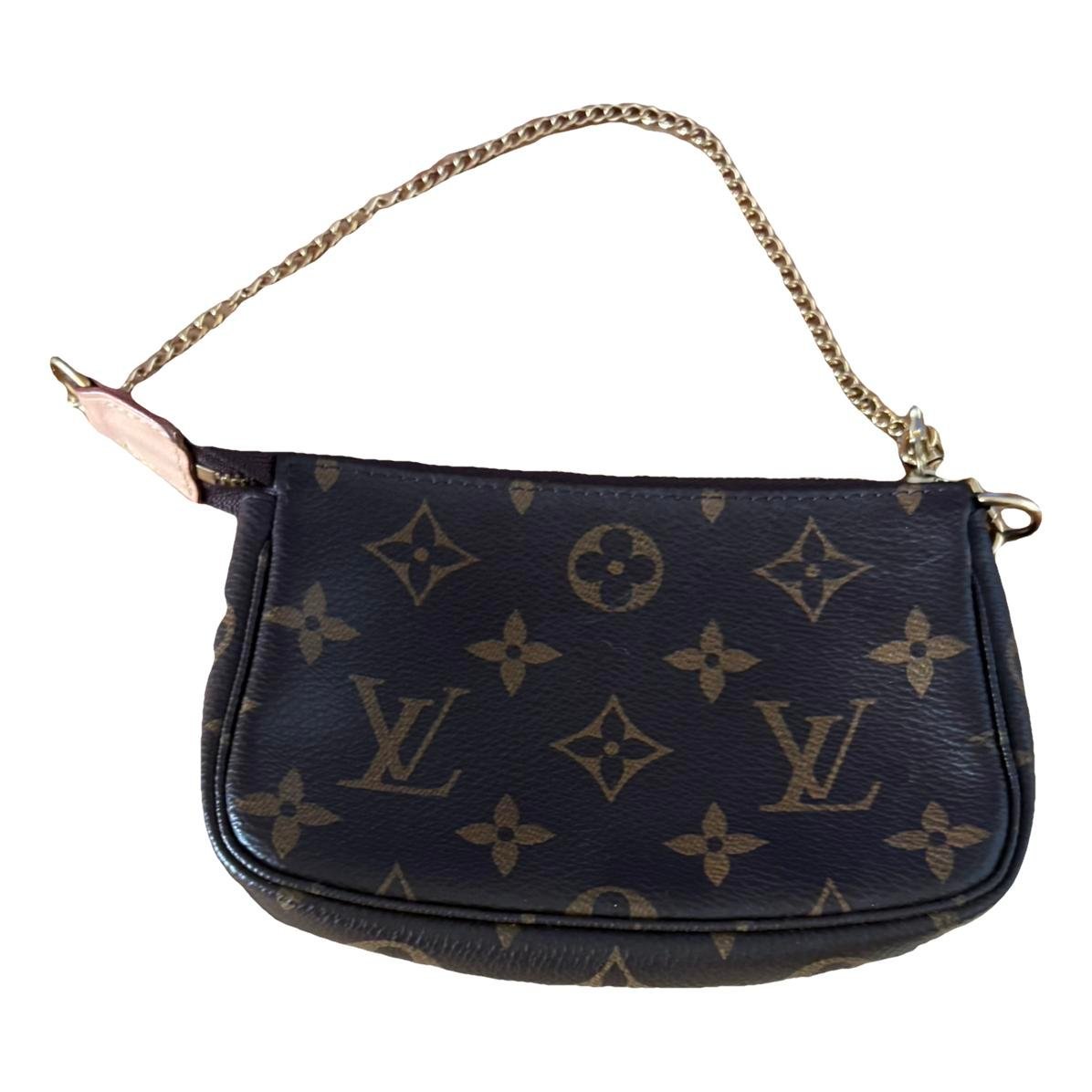 Leather clutch bag