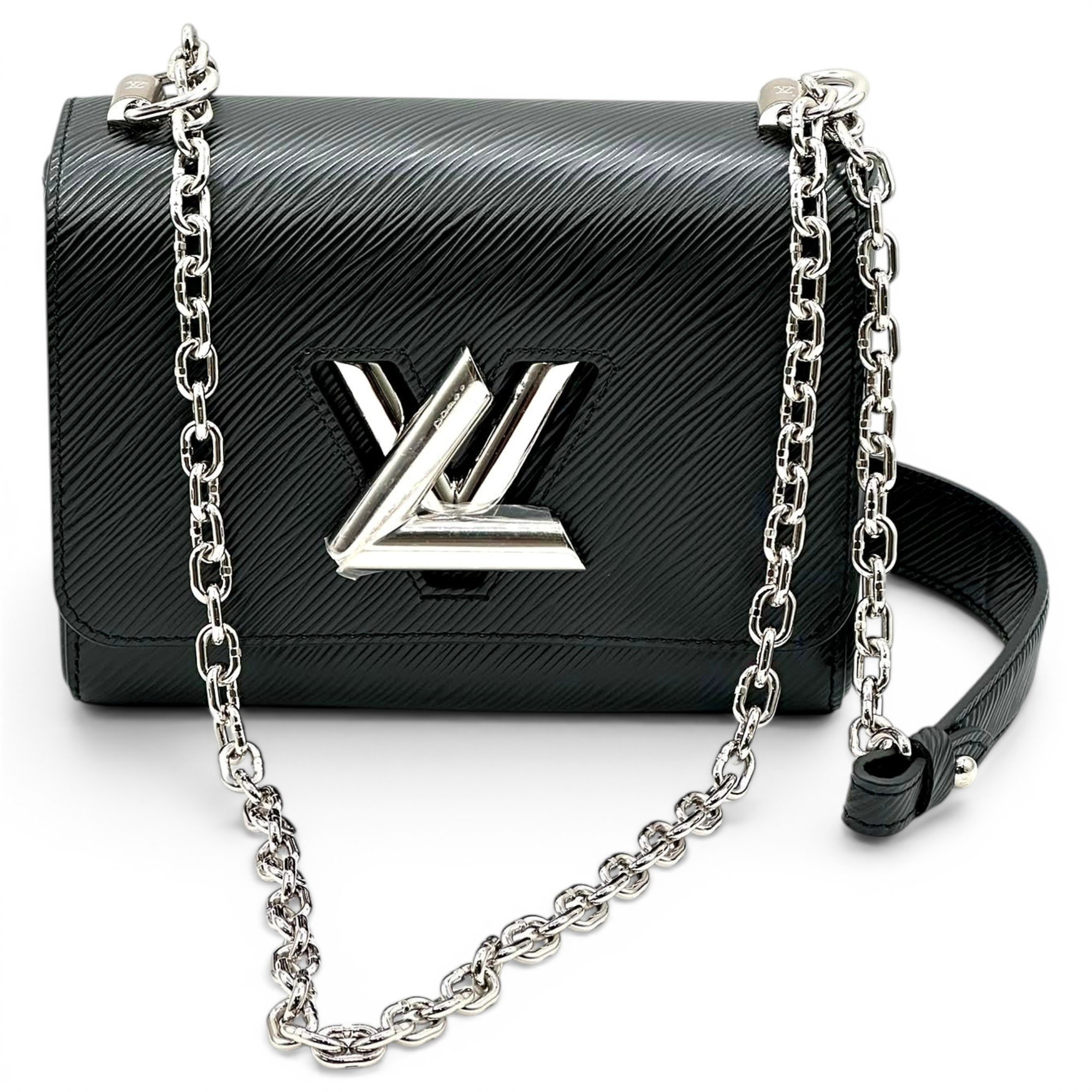 Twist leather handbag