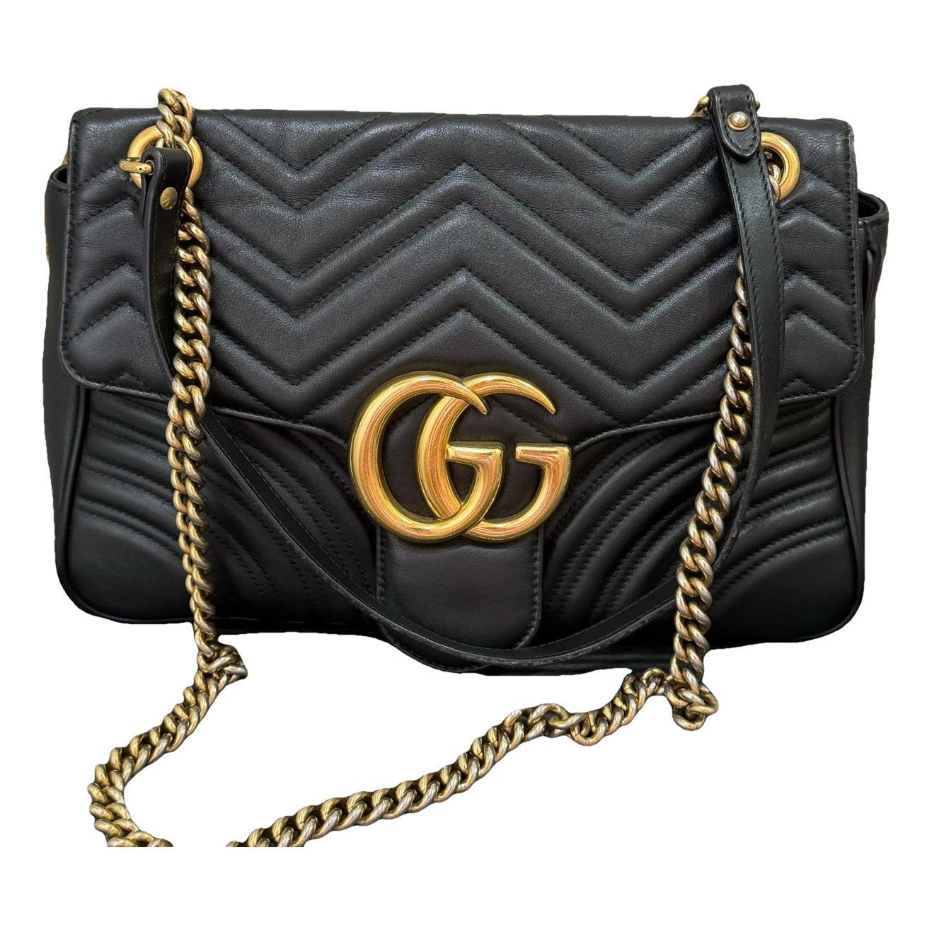 GG Marmont Flap leather crossbody bag