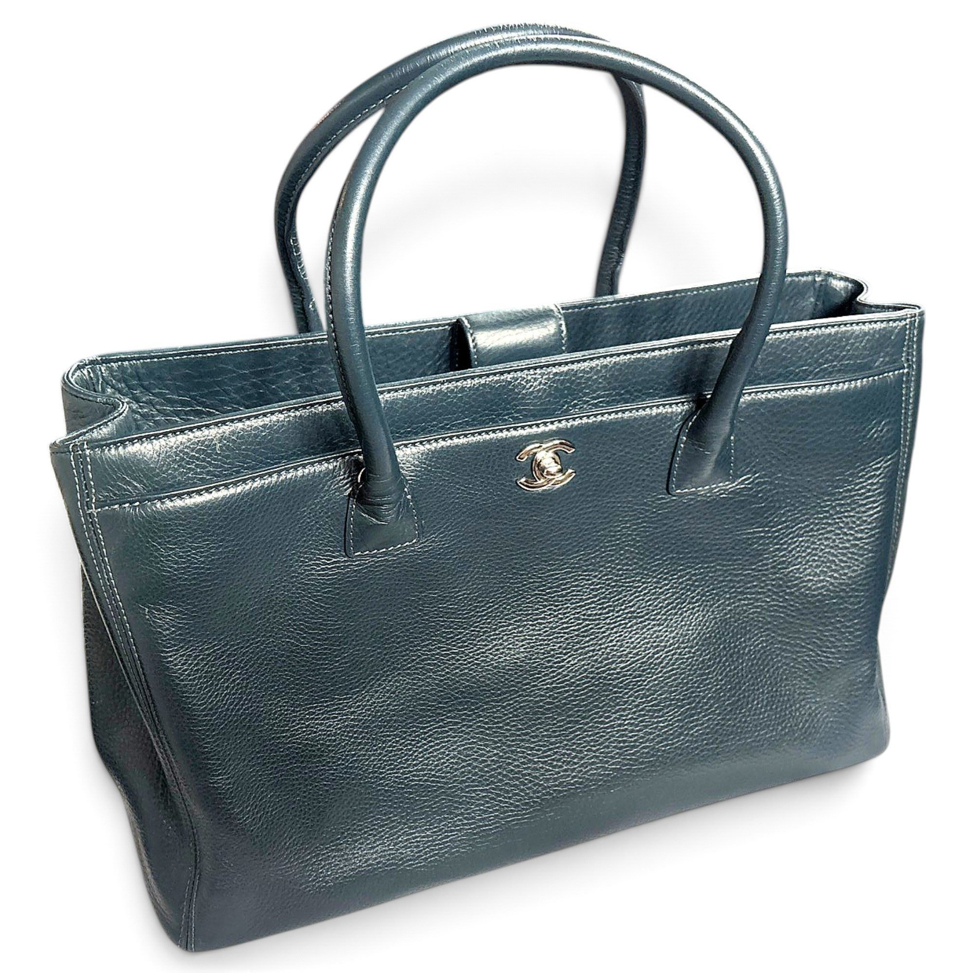 Executive leather tote