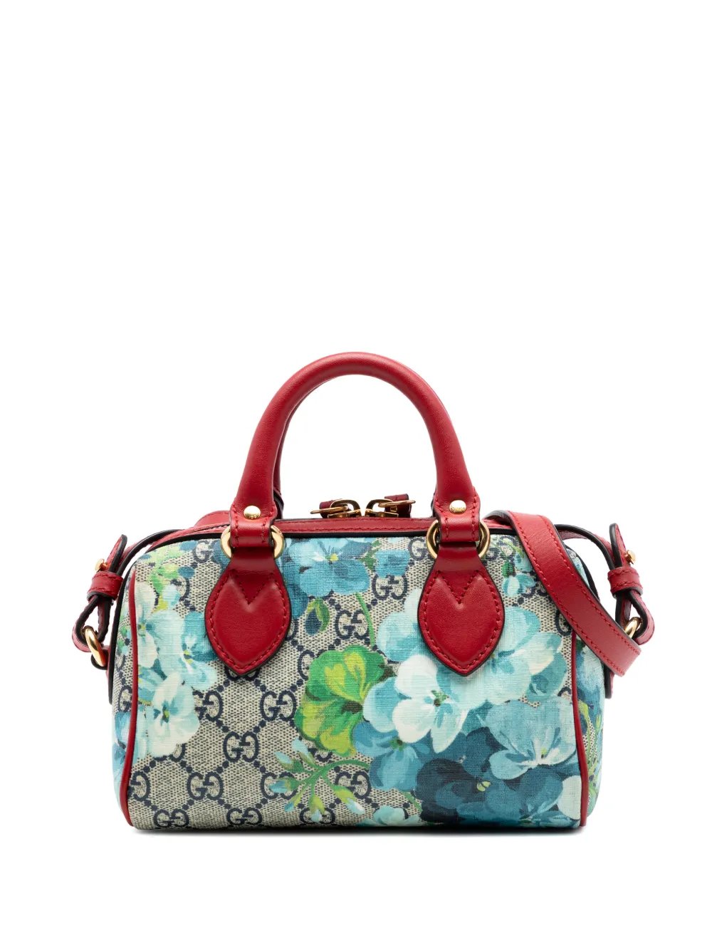 2016-2026 Mini GG Supreme Blooms Boston Bag satchel