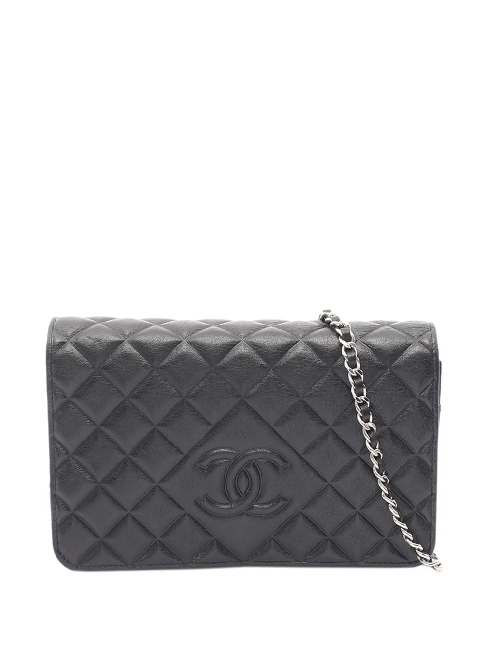 2015-2016 CC Quilted Calfskin Wallet on Chain crossbody bag