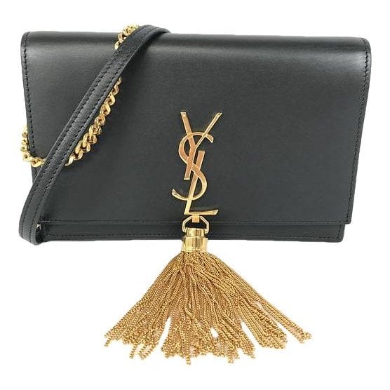 Pompom Kate leather crossbody bag