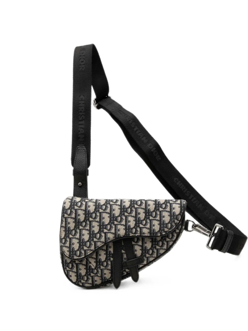 Dior 2020 Mini Oblique Canvas Saddle Belt Bag satchel