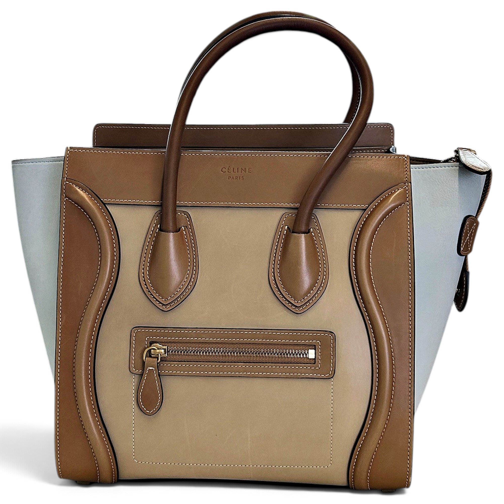 Luggage leather handbag