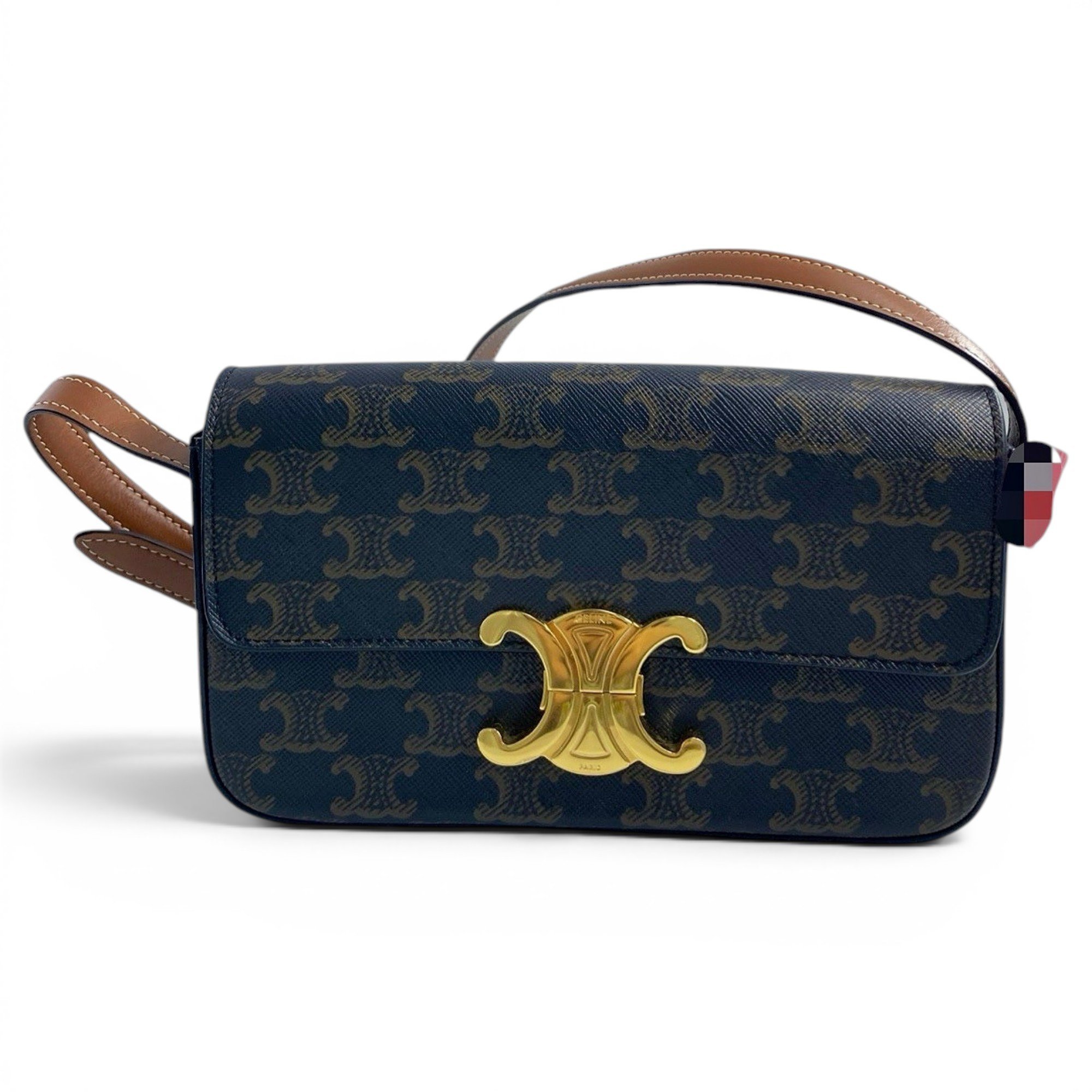 Triomphe Long leather handbag