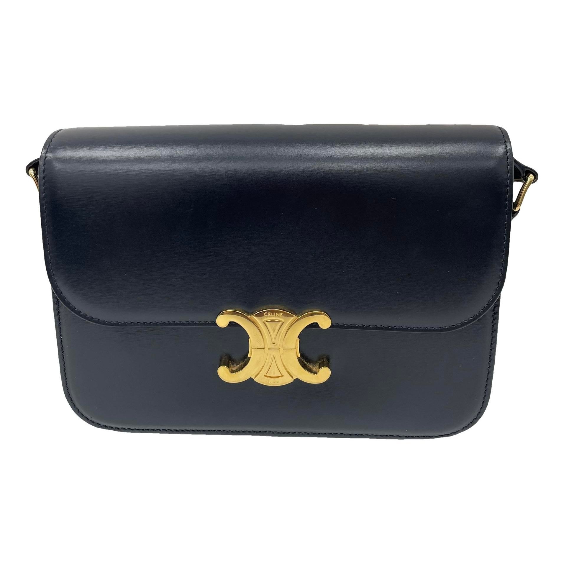Triomphe leather handbag