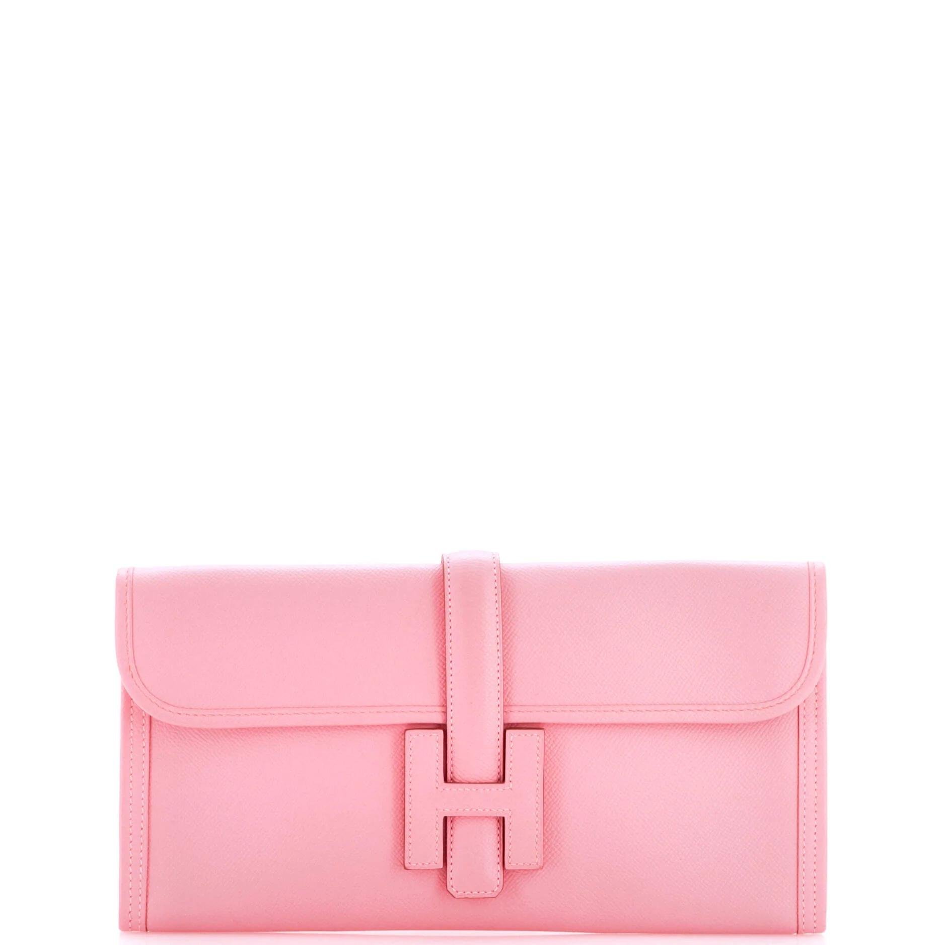 Leather clutch bag