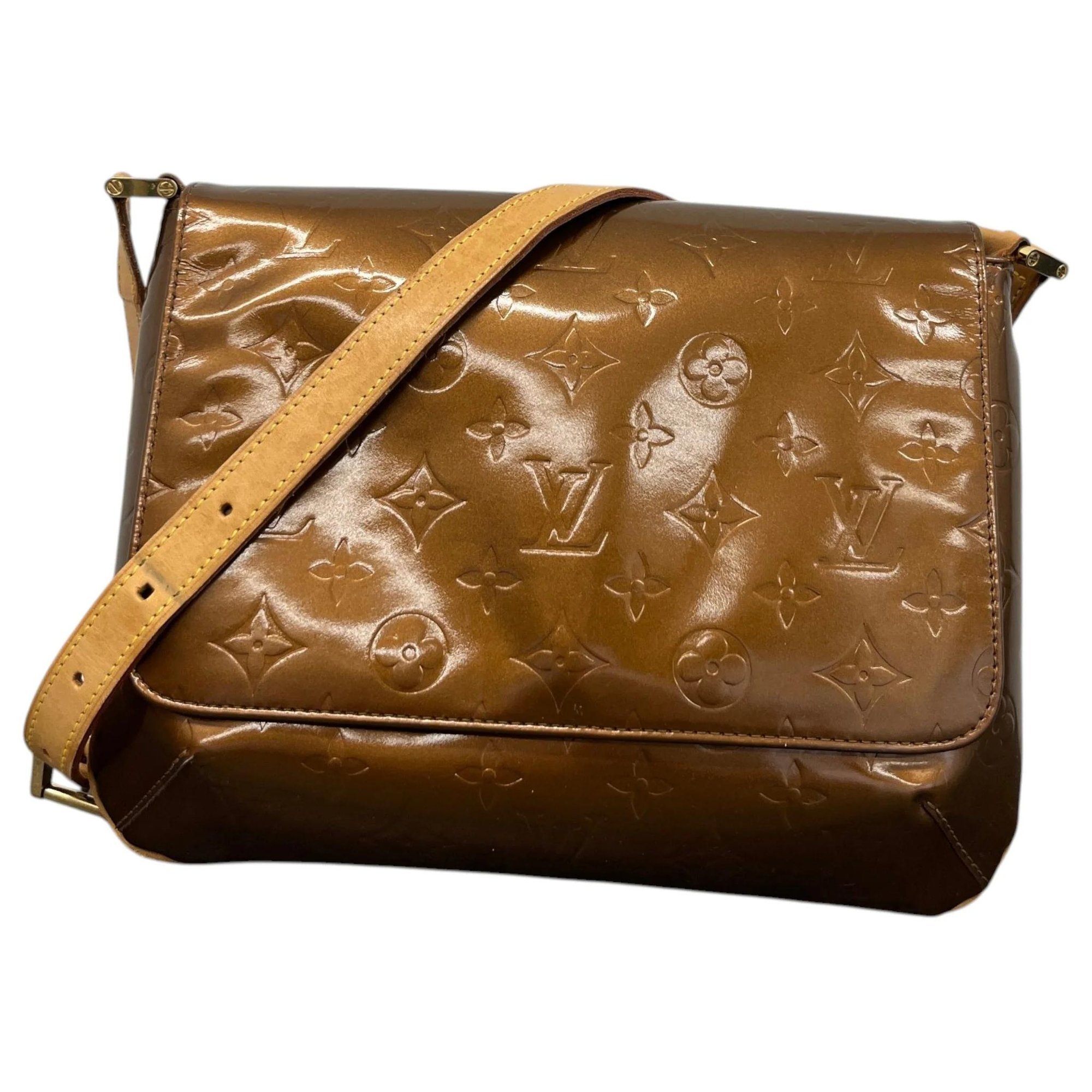 Patent leather handbag