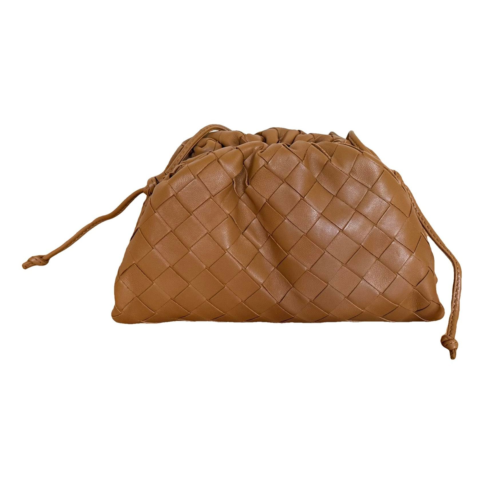 Pouch leather crossbody bag