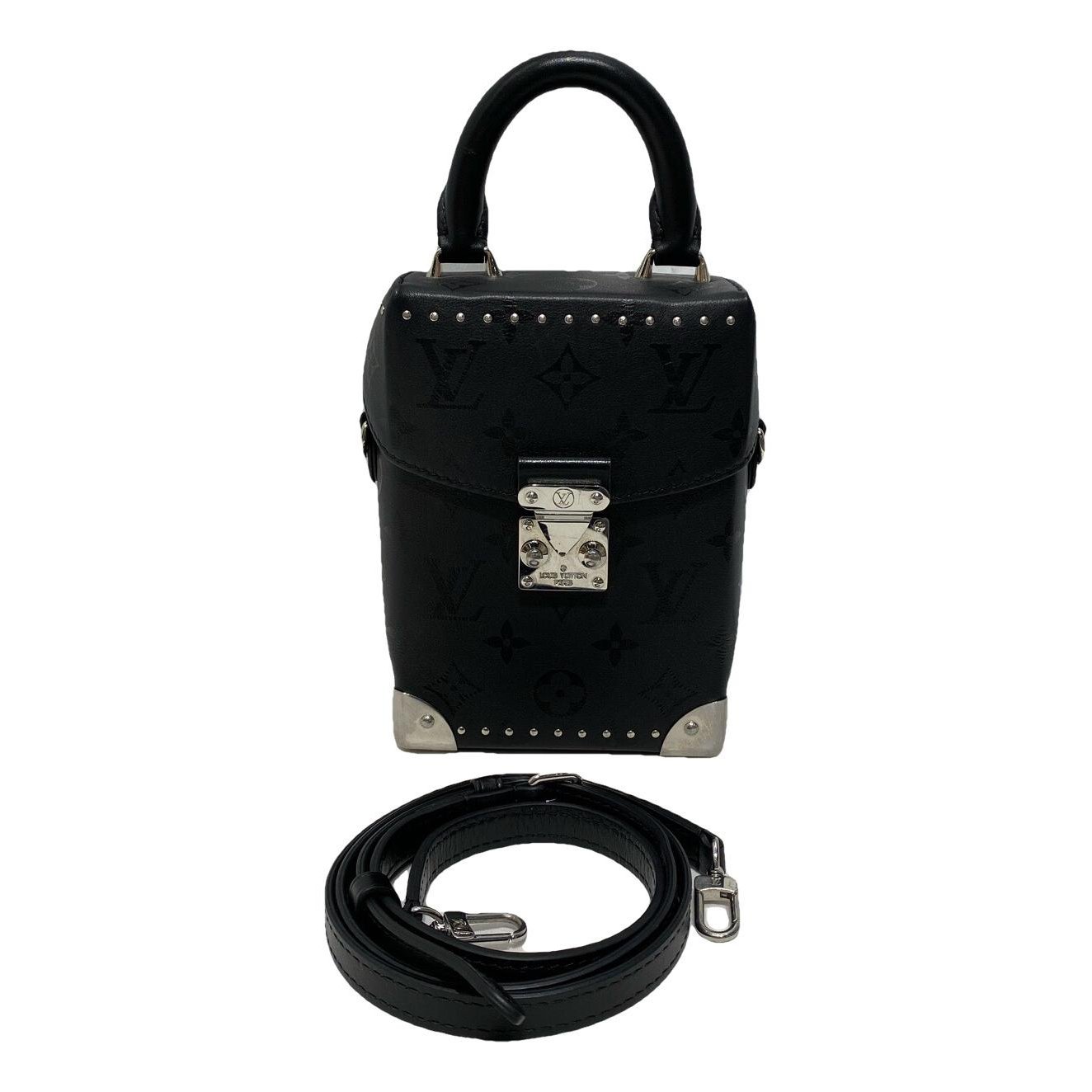Camera Box leather handbag