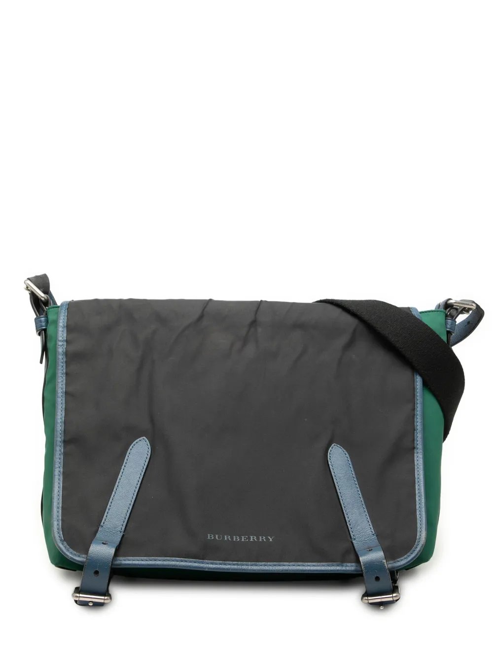 2000-2017 Large Tricolor Nylon and Leather Messenger Bag crossbody bag