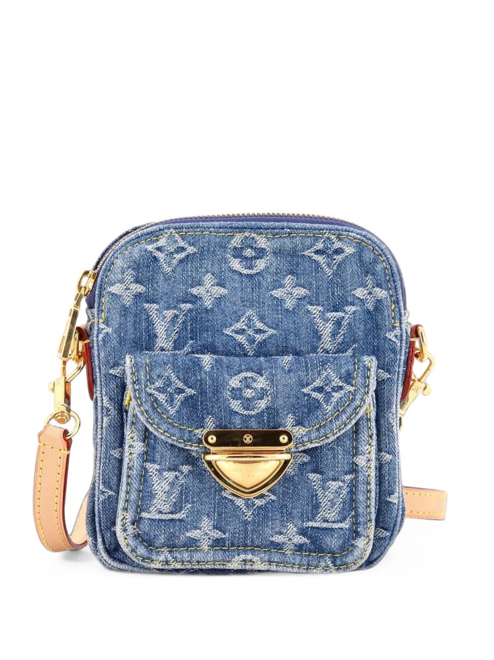 Fairfax Pochette LV Remix Monogram Denim crossbody bag