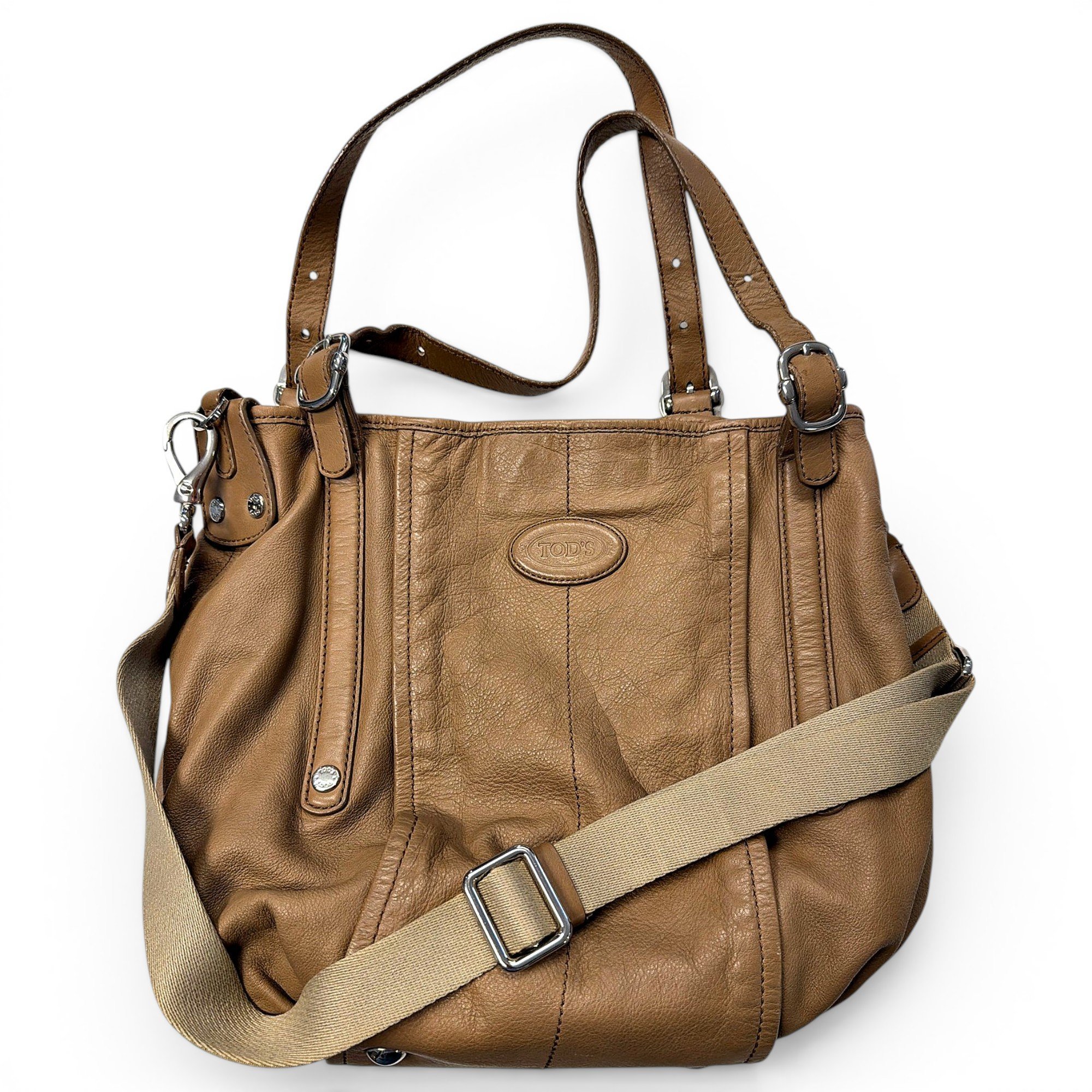 D Bag leather tote