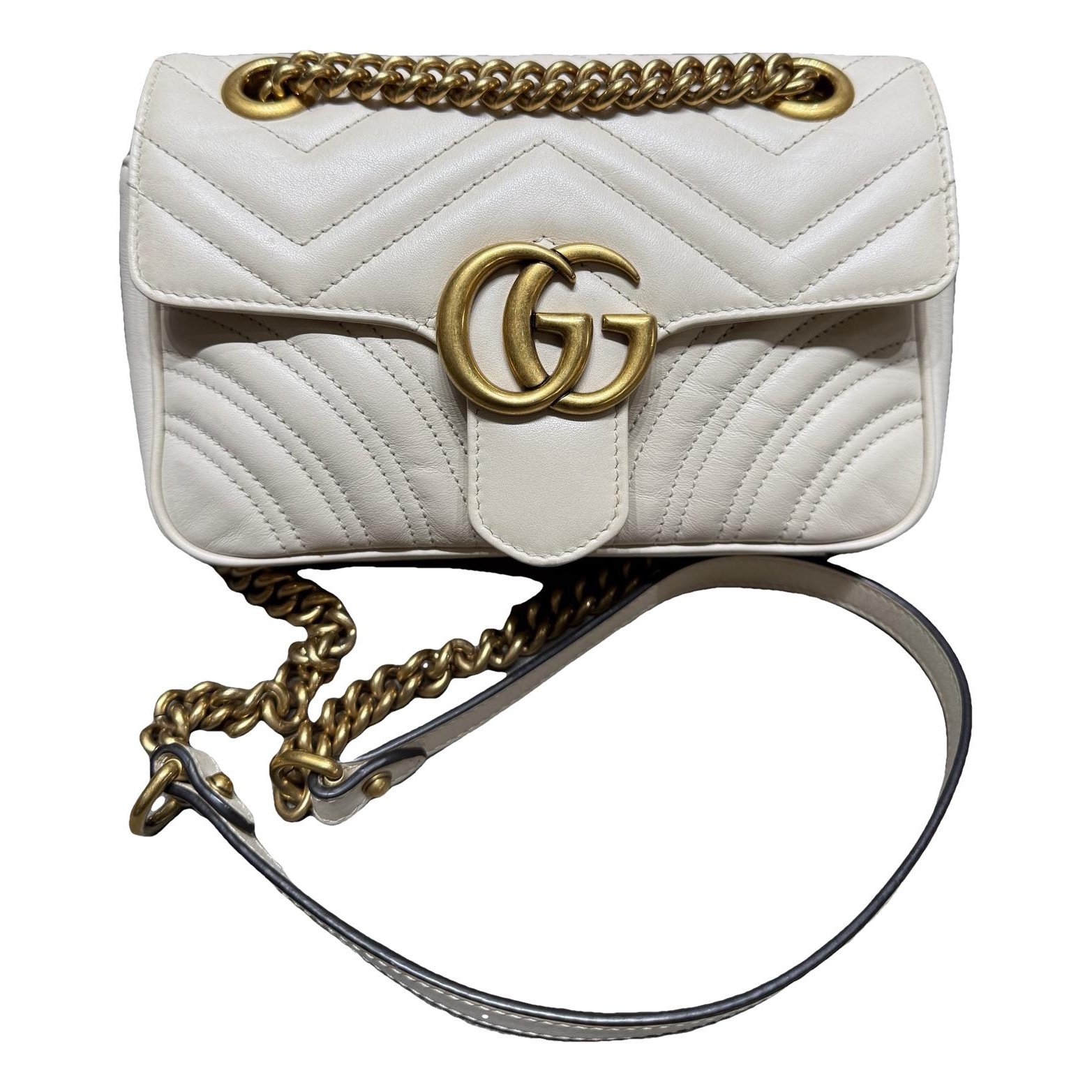 GG Marmont Flap leather crossbody bag