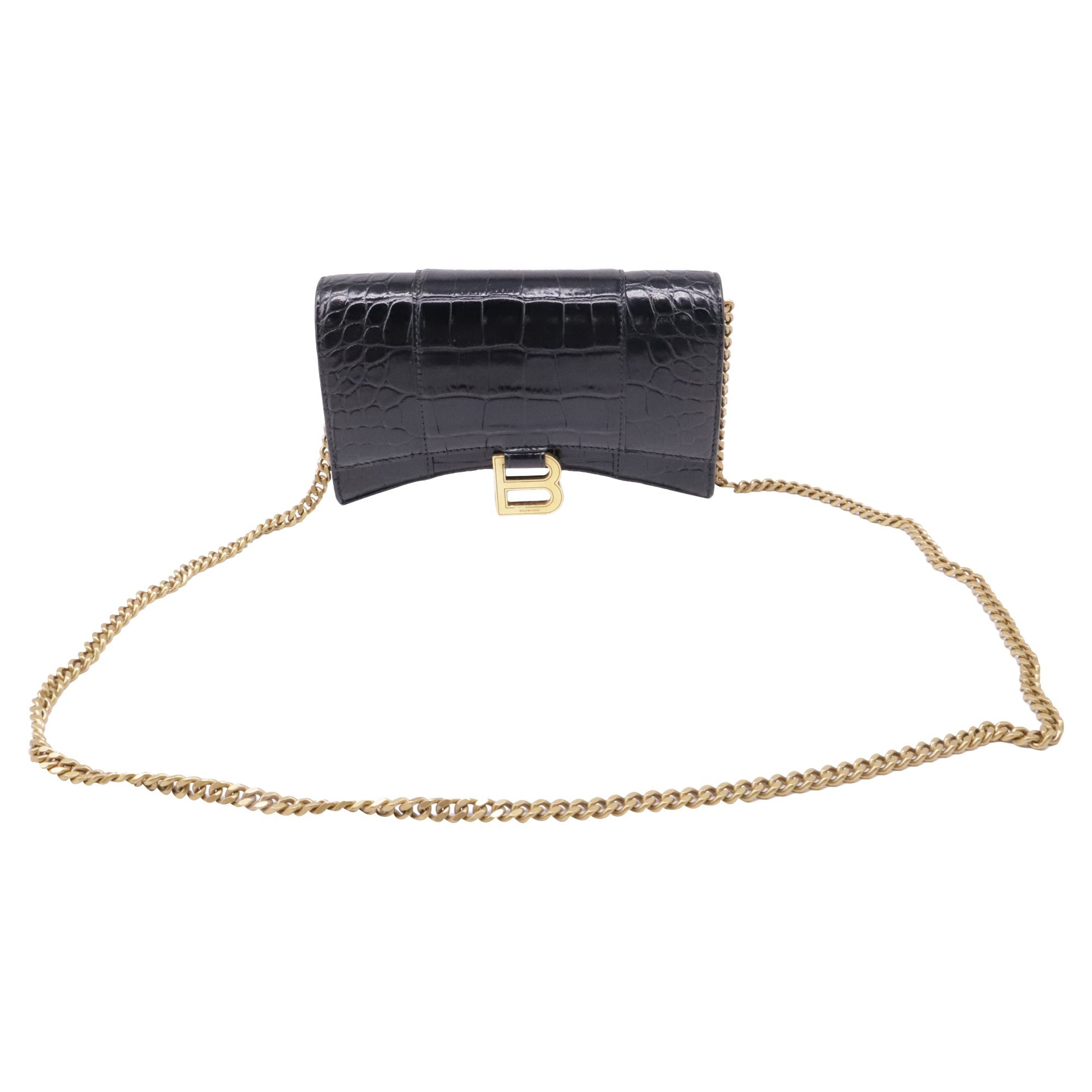 Hourglass leather bag
