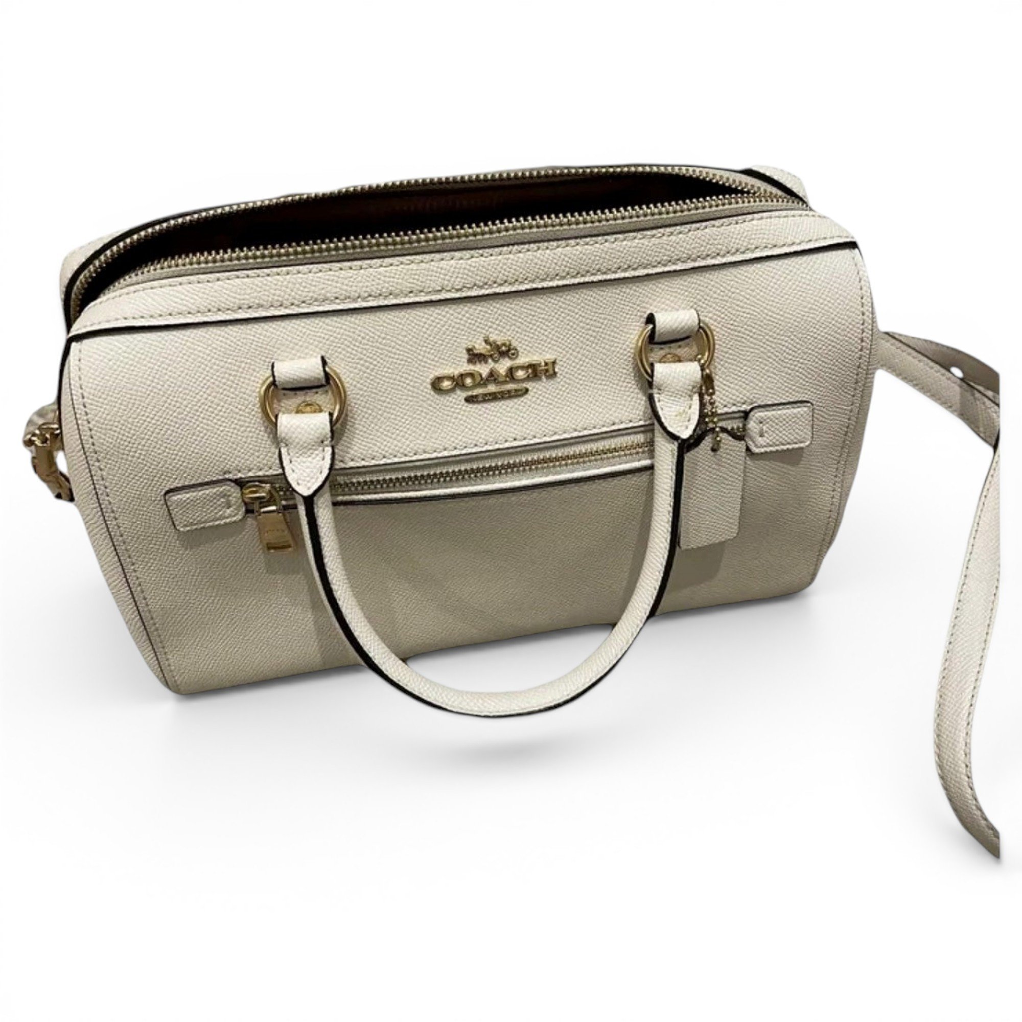 Cartable mini sierra leather crossbody bag