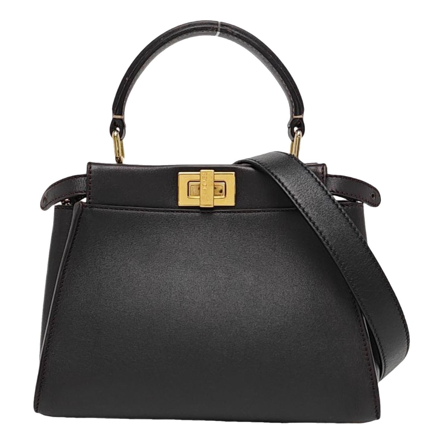 Peekaboo leather handbag
