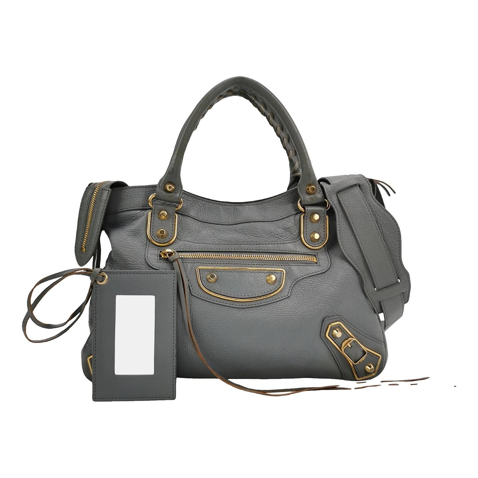Classic Metalic leather crossbody bag