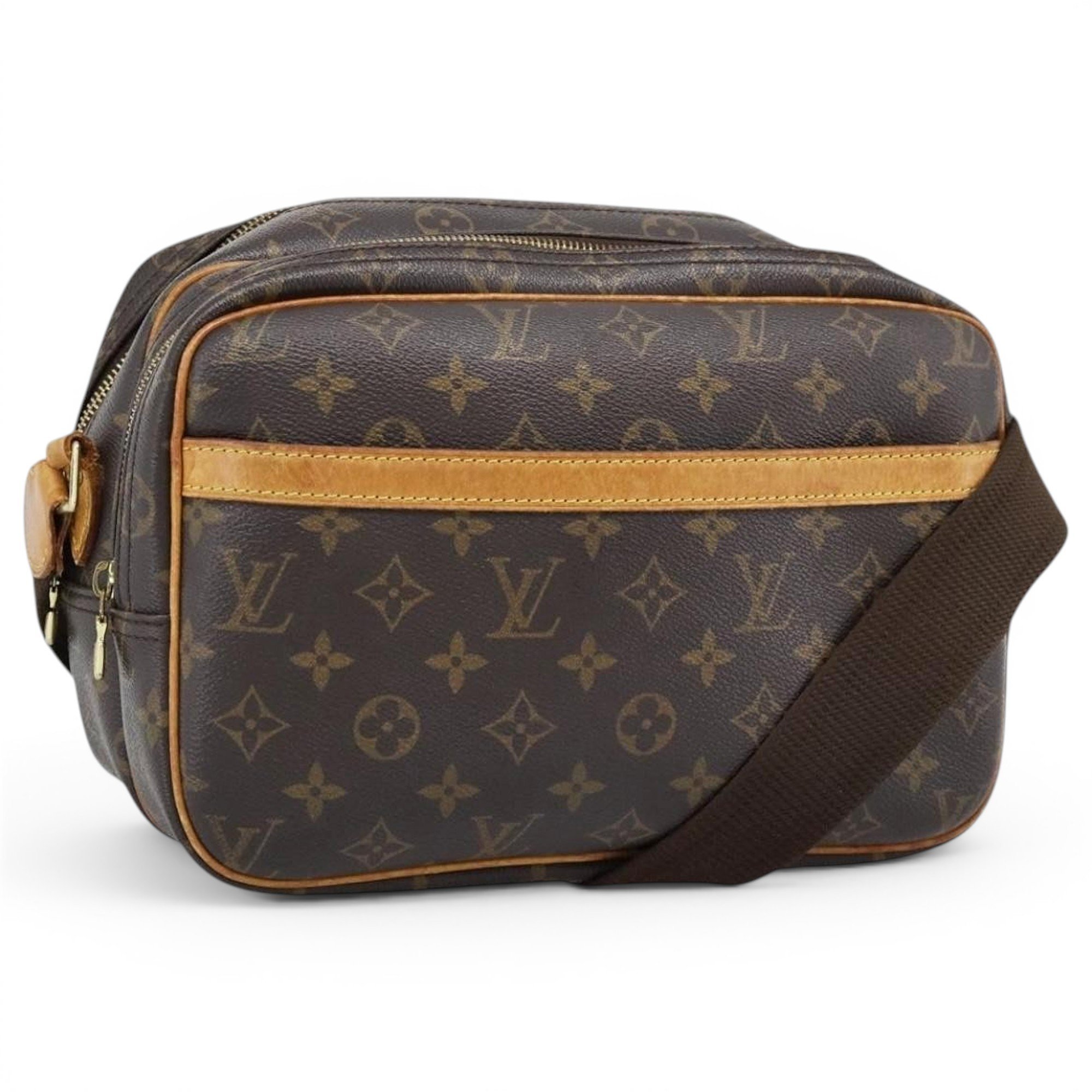 Reporter leather handbag