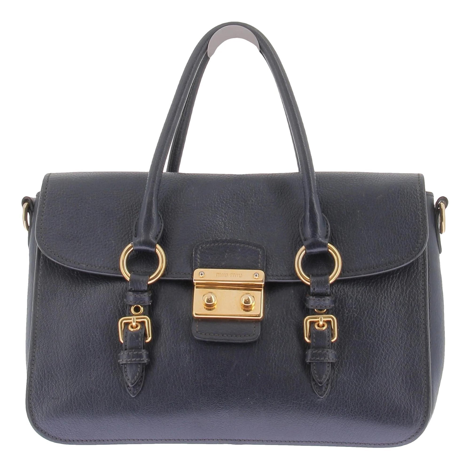 Madras leather bag