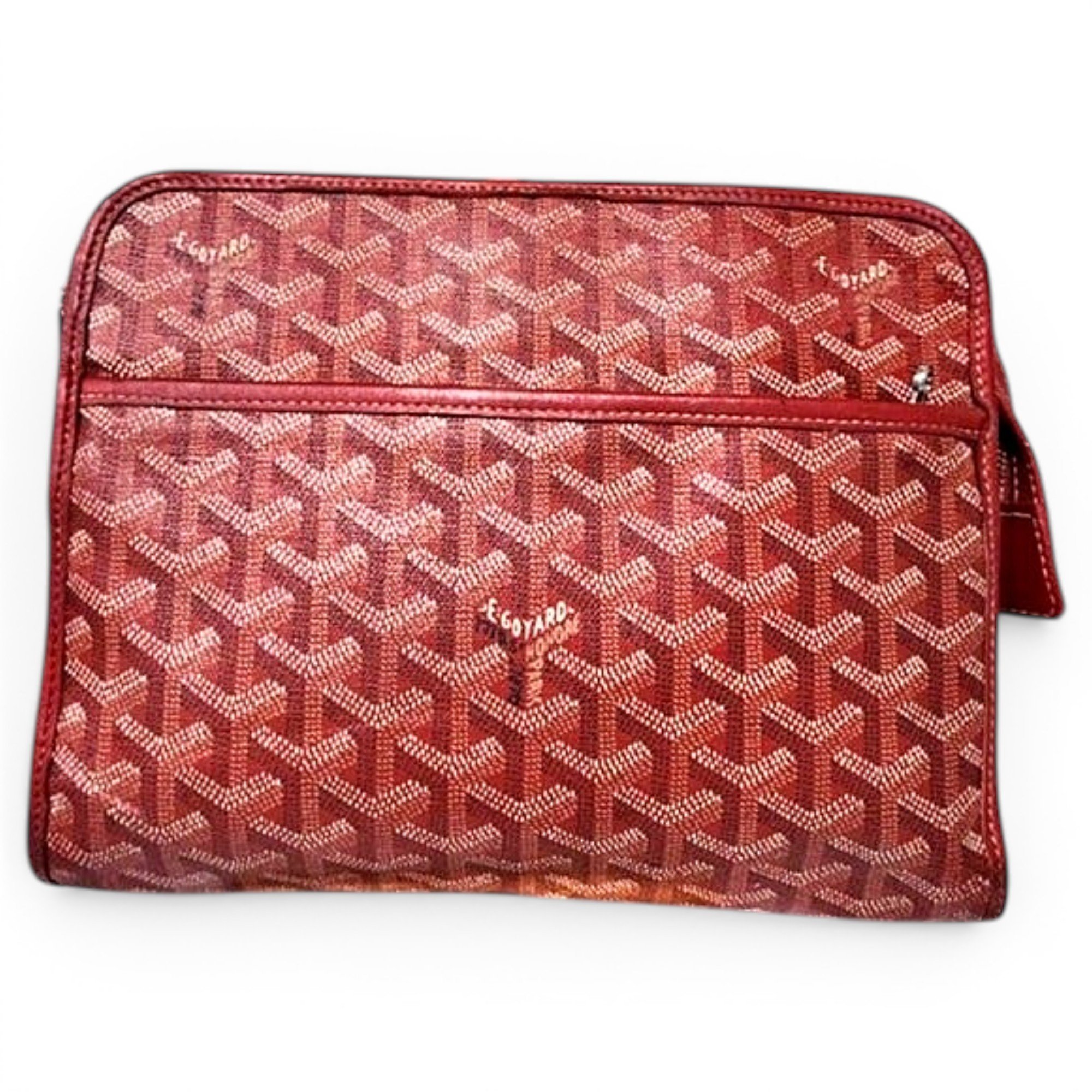 Goyard Jouvence leather clutch bag