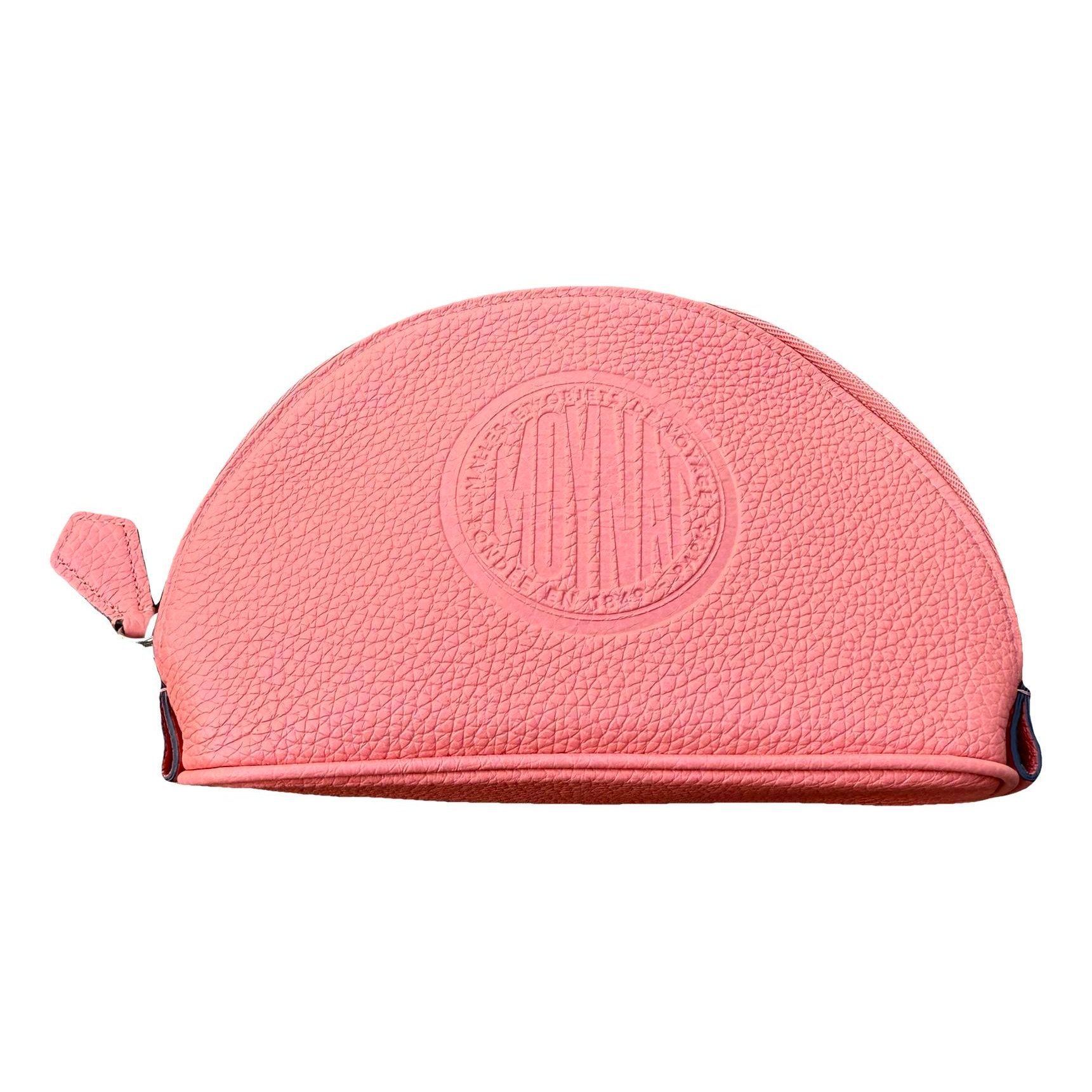 Leather clutch bag