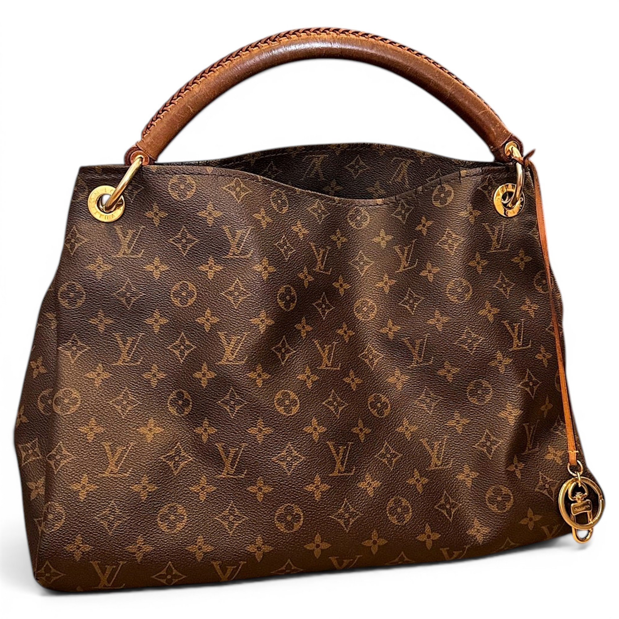 Artsy leather handbag