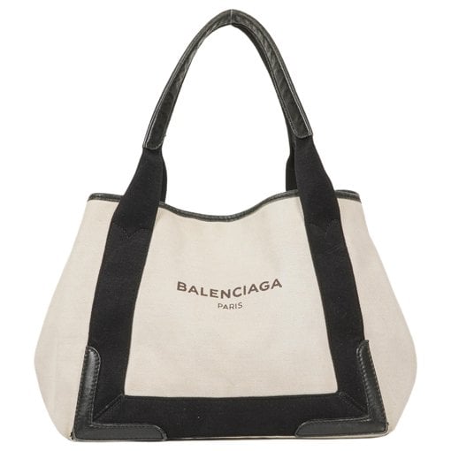 Navy cabas handbag