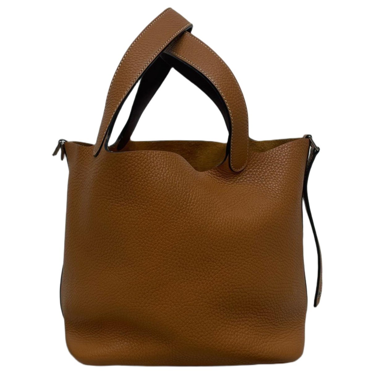 Picotin leather tote