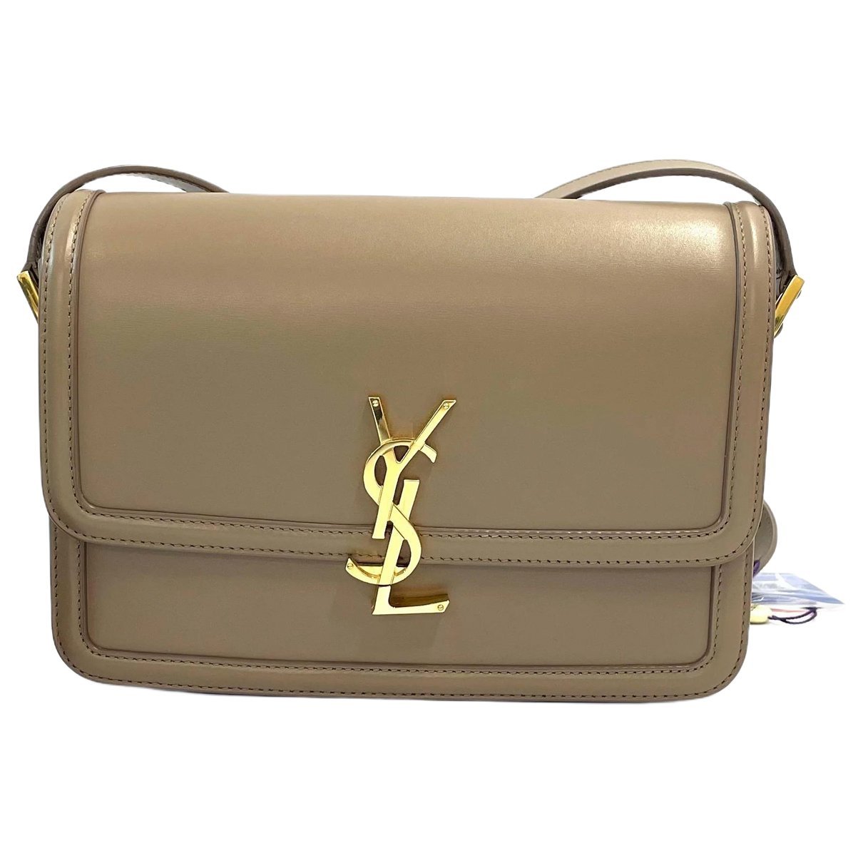 Solférino leather handbag