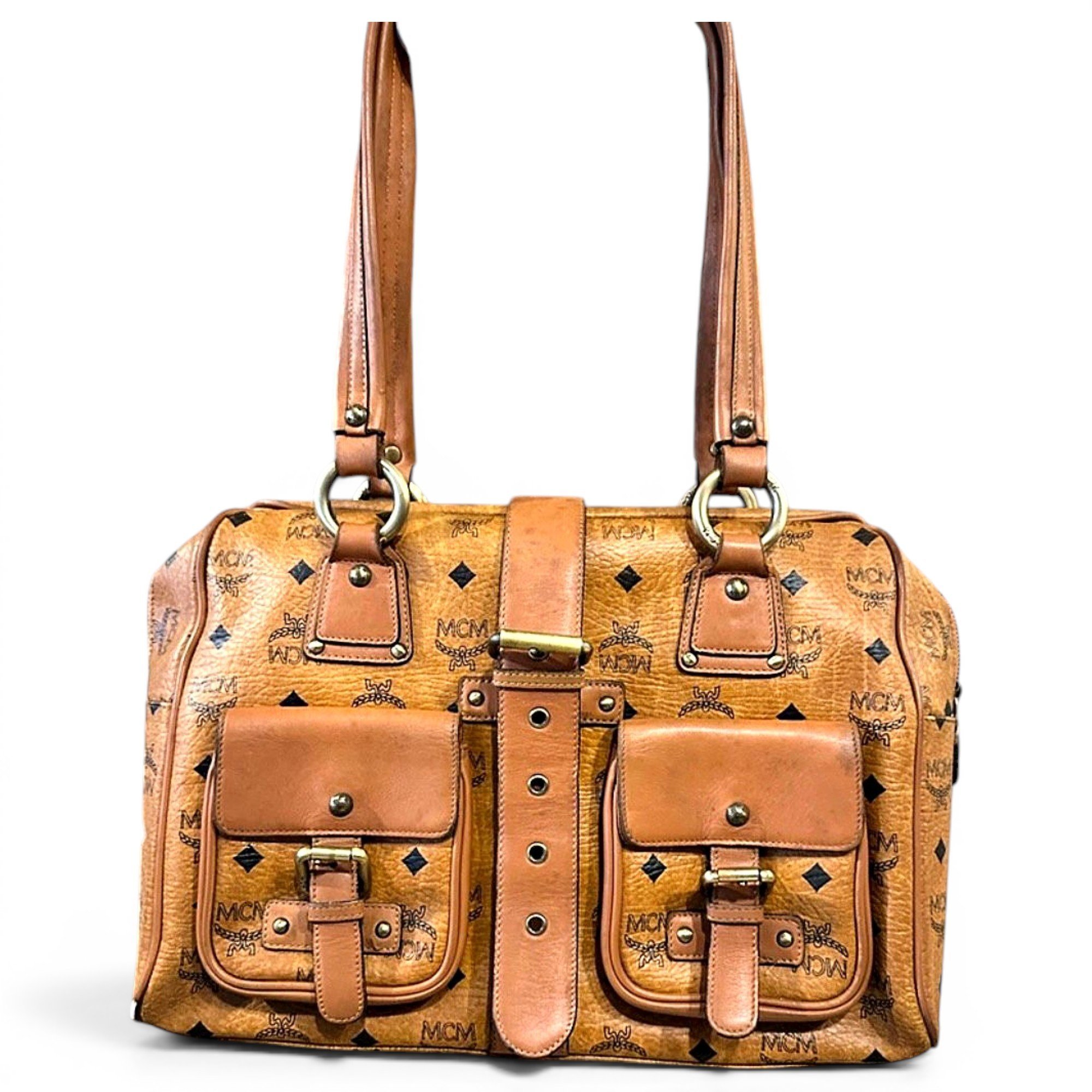 Boston leather clutch bag