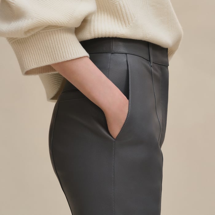 Gris Graphite Bootcut Chino Pants