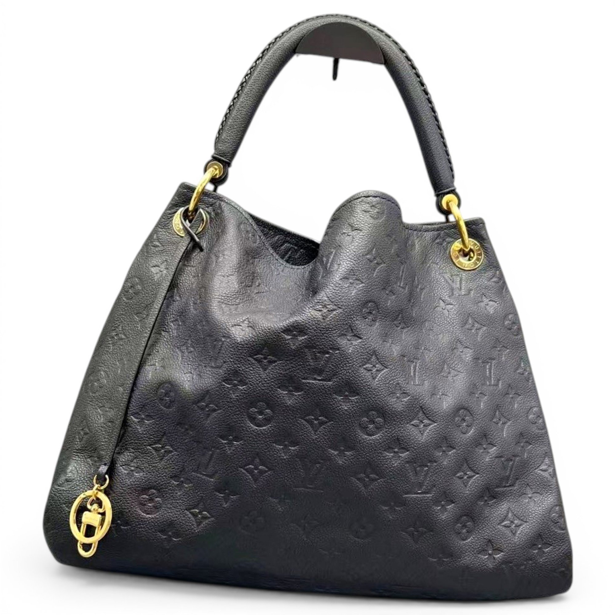 Artsy leather handbag