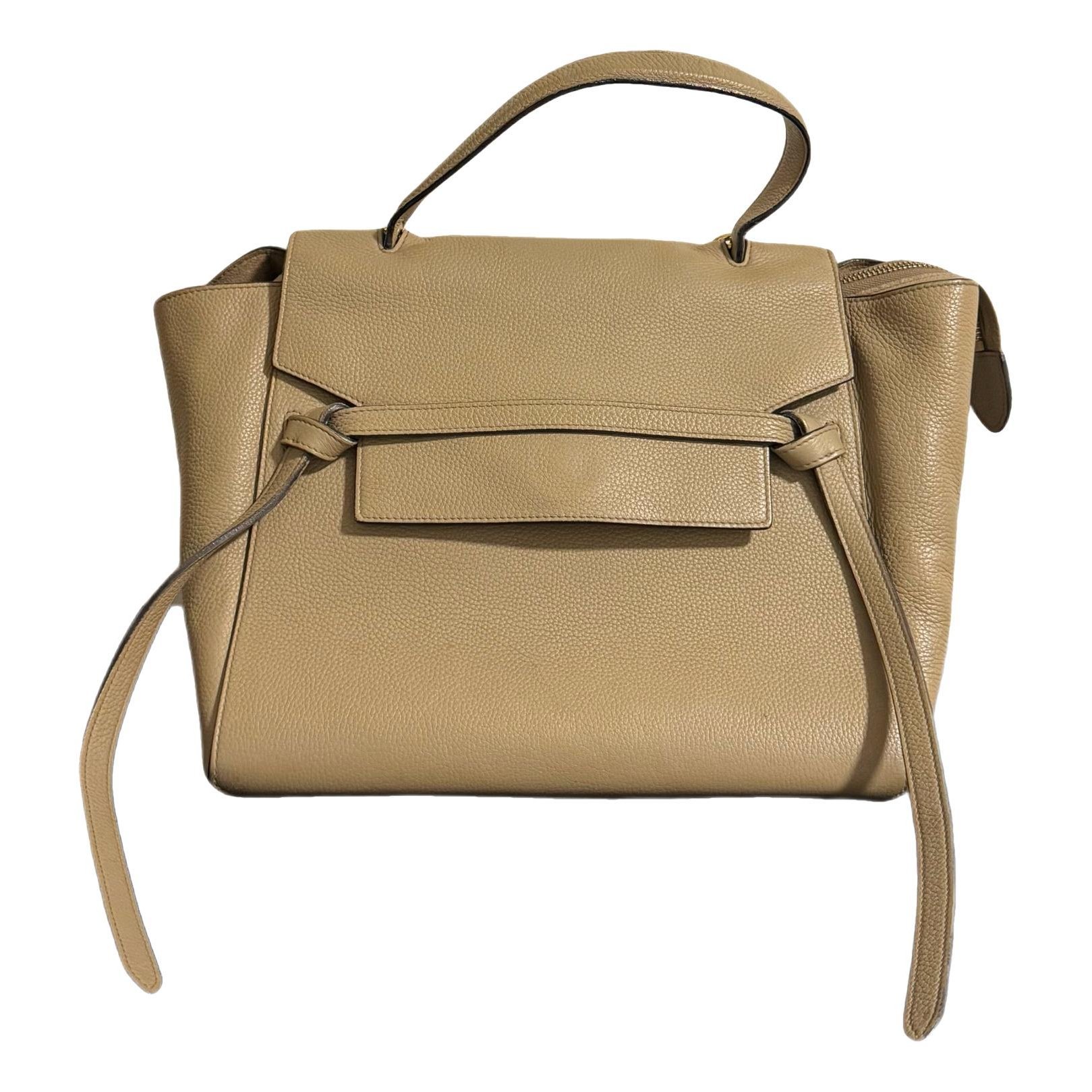 Belt leather handbag